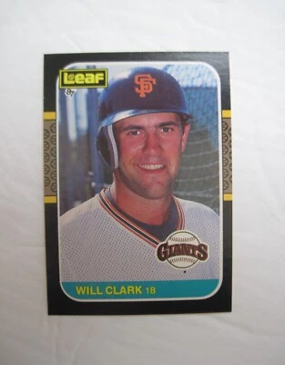 WILL CLARK CARDS You Pick Topps Fleer Score Donruss Leaf UD 1986 Rookie to 1998 - Image 1 of 2