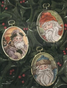 Leisure Arts zeitloser Weihnachtsmann Ornamente Dach einzelne Kreuzstichmuster - Bild 1 von 5