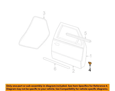 FORD OEM 98-11 Explorer Sport Trac Front Door Door Components-Bumper N807895S Foto 1 de 2