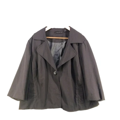 Chaqueta para mujer BRIGGS NEW YORK negra lisa manga 1/2 TALLA 20W Foto 1 de 4