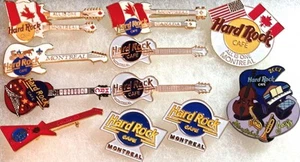 11 Hard Rock Cafe 1990s MONTREAL Canada PIN LOT Guitar Special Event HRC Logos + - Picture 1 of 1