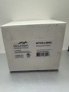 Mountain Plumbing Products MT951/BRS - Interruttore aria smaltimento - nuovo scatola aperta - Foto 1 di 3