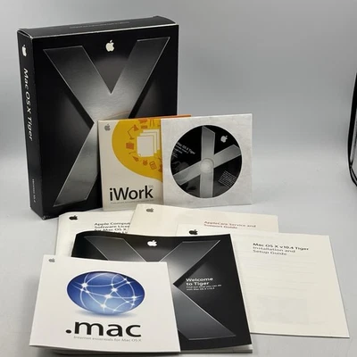 Boxed Apple Mac OS X 10.4 Tiger (M9639Z/A) - Image 1 of 4
