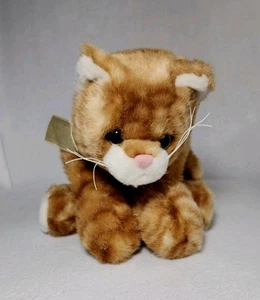 Orange Tabby Floppy Kitty Plush Realistic Bearington Collection 14" - Picture 1 of 14