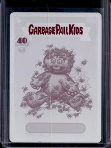 2025 Topps Garbage Pail Kids Worst of GPK 40th BUGGED BERT Printing Plates #1/1 - Picture 1 of 2