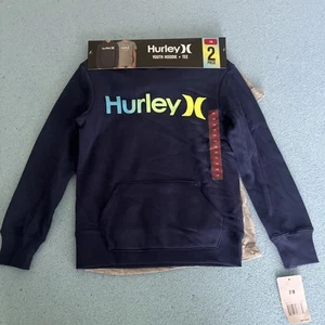 New Hurley Boys 2 Pack Hoodie and Tee Set Navy/Gray size 7/8 $24.75 - Picture 1 of 5