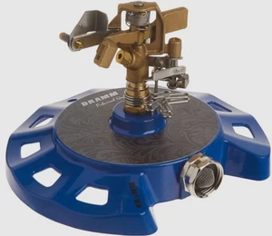 Aspersor de impulso de base circular 15086 con base de metal de alta resistencia azul - Imagen 1 de 3