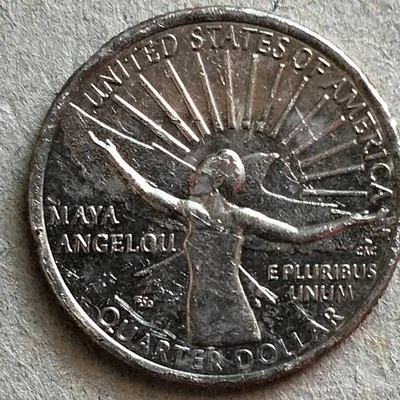 USA 2022 Quarter Dollar Commemorative coin - Maya Angelou - Image 1 of 2