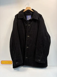 P.G. Field Men’s Black Corduroy Jacket XL – Vintage Workwear Outdoor Coat - Picture 1 of 6