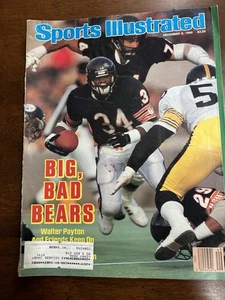 Sports Illustrated Walter Payton 6 de diciembre 1986 Chicago Bears excelente estado - Imagen 1 de 3