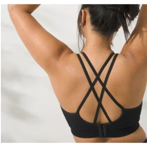 Soma Sport Seamless Strappy Back Bra Sz Large Set of 3 Black White Burgundy Red - Picture 1 of 3
