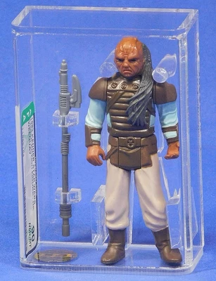 VINTAGE STAR WARS AFA 90 WEEQUAY FIGURE 1983 KENNER - image 1 of 4
