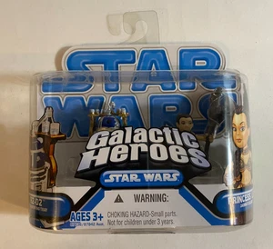 Star Wars Galactic Heroes R2-D2 mit Tablett & Prinzessin Leia Jabbas Sklavenfigurenset - Bild 1 von 4