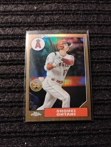 2022 Topps Chrome Shohei Ohtani Refractor 1987 Topps Baseball 35th Anniversary - Bild 1 von 1