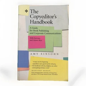 The Copyeditor's Handbook Guide For Book Publishing Corporate Coms Amy Einsohn - Bild 1 von 6