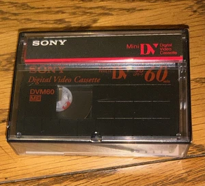 Sony mini DV cassette vidéo numérique DVM60 standard 60 min SP NEUF scelléJAPON - Photo 1 sur 1