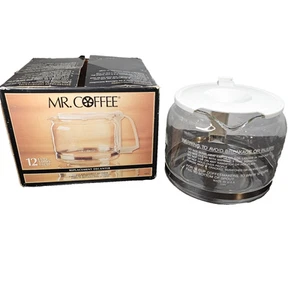 Mr Coffee Replacement Decanter Pot 10-12 Cup White PD12 New Open Box Fits Others - Bild 1 von 7