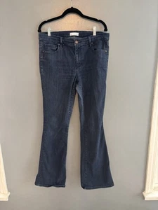 Loft Flare dunkelblau Denim Jeans Größe 12 oder 31  - Bild 1 von 11