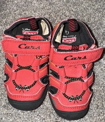 Sandalias Coches Rojas Aligeramiento Senderismo McQueen Velkro Correa TALLA 6 Iluminar Suelas Foto 1 de 4