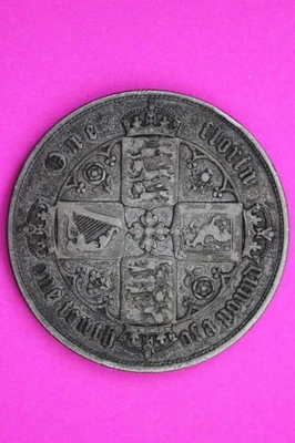 1853 United Kingdom 1 Florin Silver Coin Guaranteed Authentic & Genuine 2185 - Image 1 of 3