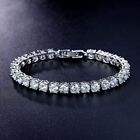 6Ct Round Cut Moissanite 7 Inch Tennis Woman's Bracelet Real 925 Sterling Silver