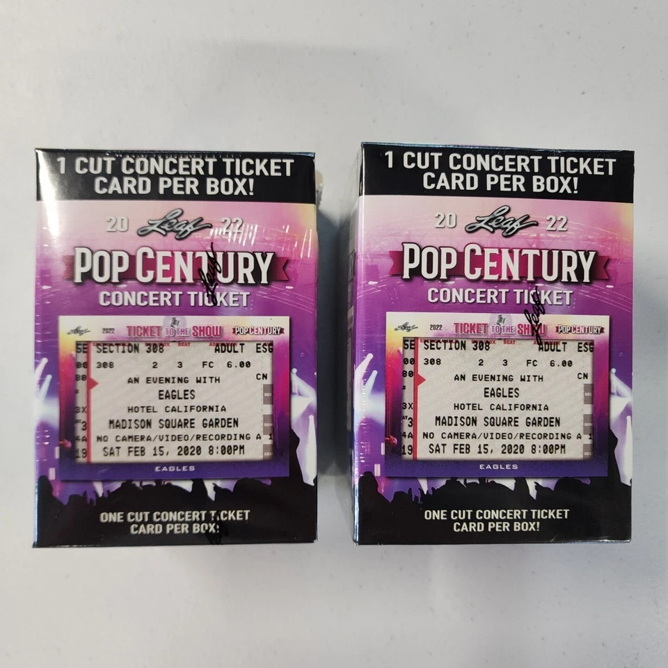 2022 Leaf Pop Century Concert Ticket Blaster Bo Ticket Per Box