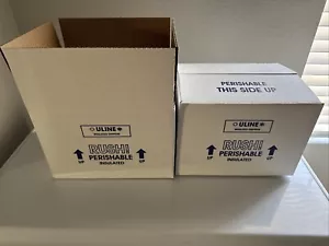Insulated Foam Shipping Kit 8" x 6" x 4 1/2" ULINE S-9903 - Lot of 2 NEW - Picture 1 of 2