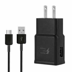 Wall Charger Plug USB Type C Cable For Samsung Galaxy Note10 S8 S9 S10 S20 - Picture 1 of 13