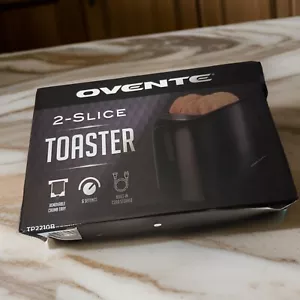 Bread Toaster 2 Slice 6 Settings Removable Crumb Tray Compact Bagels Browner - Picture 1 of 2