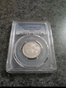 2009-S AMERICAN SAMOA Silver Proof Quarter coin PR70 PCGS EXCELLENT LOW PRICE!! - Picture 1 of 4