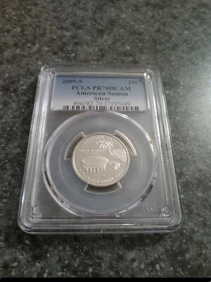 2009-S AMERICAN SAMOA Silver Proof Quarter coin PR70 PCGS EXCELLENT LOW PRICE!! - Image 1 of 4