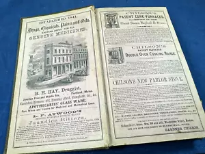 1861 Maine Directory 80+ Pages of Ads, Druggist, Wagons, Clothier - Genealogy! - Picture 1 of 24