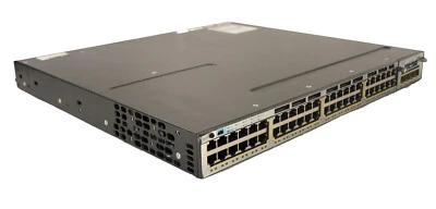 CISCO Catalyst 3750X WS-C3750X-48P(PF)-S 48 RJ45 Port &4 SFP Port Module Switch - Image 1 of 4
