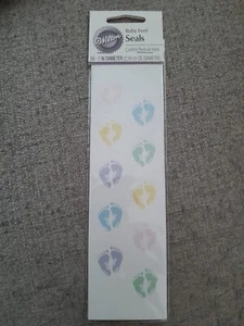 Wilton Envelope Decorating Seals, BABY FEET - 50 ct. - Picture 1 of 5