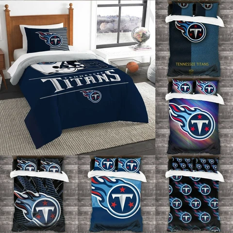 Tennessee Titans Bedding Set 3PCS Quilt Duvet Cover Pillowcases Comforter Cover Cover