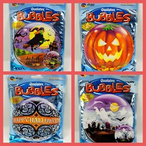 Qualatex Bubbles 22" dehnbarer Kunststoff Halloween Ballon ~ Figur auswählen - Bild 1 von 13
