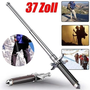 37 Zoll Tragbar Teleskopstange Teleskopstöcke Telescopic Rod Wanderstock Outdoor - Bild 1 von 15