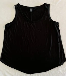 Camiseta sin mangas Torrid talla grande 1X negra súper suave para mujer Misses sin mangas - Imagen 1 de 5