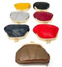 Women's Ladies Leather Wallet Pouch Purse Coin Super Soft Clutch Clip Top Purse