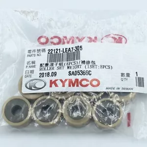 22121-LEA7-305 KYMCO PULLEY ROLLER SET WEIGHT (1SET:8PCS) Downtown Shadow Nikita - Picture 1 of 2