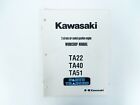 Genuine Kawasaki Dealer Workshop Manual 2-Stoke Air Cooled TA22 TA40 TA51 
