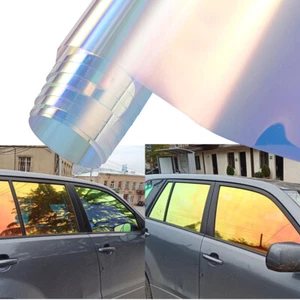 76%VLT Chameleon Silver to Gold Car Window Tinting Solar Film Sunshade Sticker - Picture 1 of 12