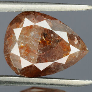 2.57 cts CERTIFIED Pear Brilliant Cut Blackish Brown Loose Natural Diamond 14757