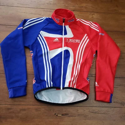Jaqueta de ciclismo Adidas masculina média equipe Grã-Bretanha térmica GB manga longa LS - Imagem 1 de 4