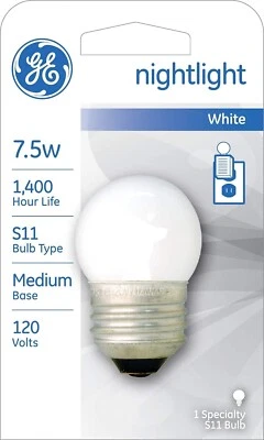 GE 41267 7.5 Watt White Night Light Bulb - Quantity 24 - Image 1 of 4