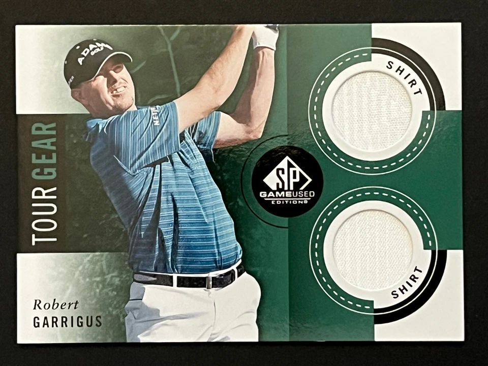 2014 GOLF SP GAME USED Tour Gear Robert Garrigus Dual Shirt Relic - Image 1 of 2
