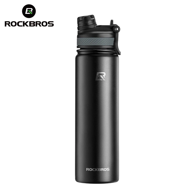 ROCKBROS Insulated Water Bottle Stainless Steel Metal Cool Sports 18/22/32/40OZ - Image 1 of 4