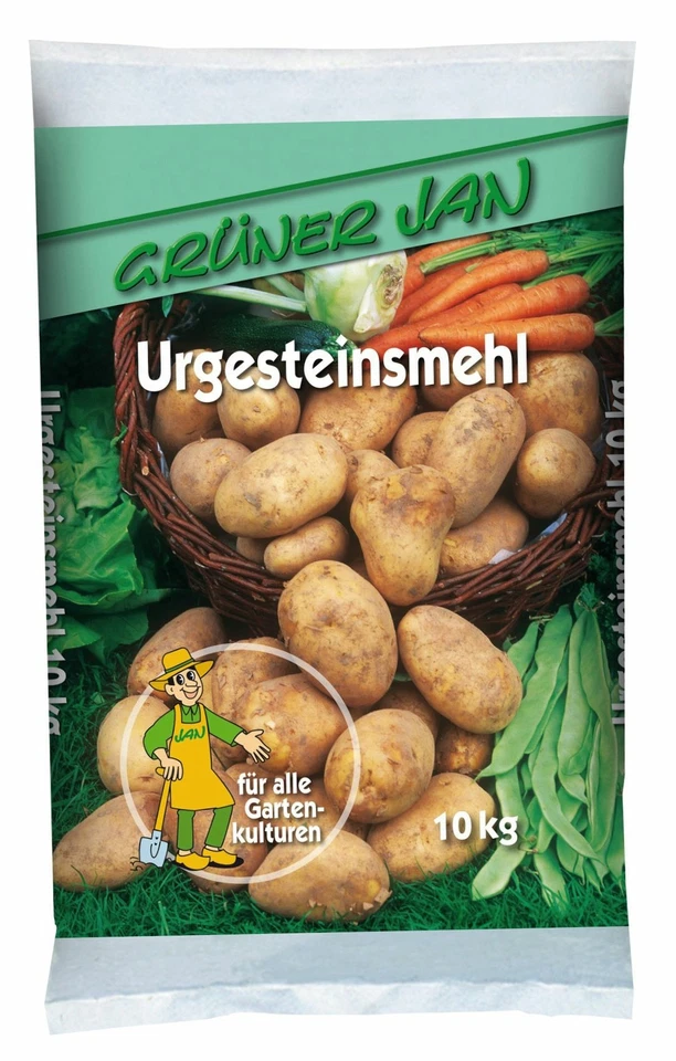 Urgesteinsmehl 10 kg Natursteinmehl Grüner Jan Mehl Steinmehl Garten