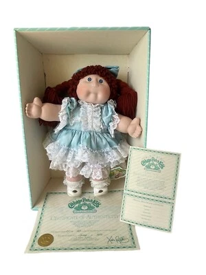 Muñeca cabeza y brazos de porcelana vintage Cabbage Patch Kids edición limitada certificado de autenticidad 1985 16 pulgadas Foto 1 de 4