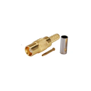 MCX Crimp Jack Female Straight RF Connector for RG316 RG179 RG174 cable 50 Ohm - Picture 1 of 4